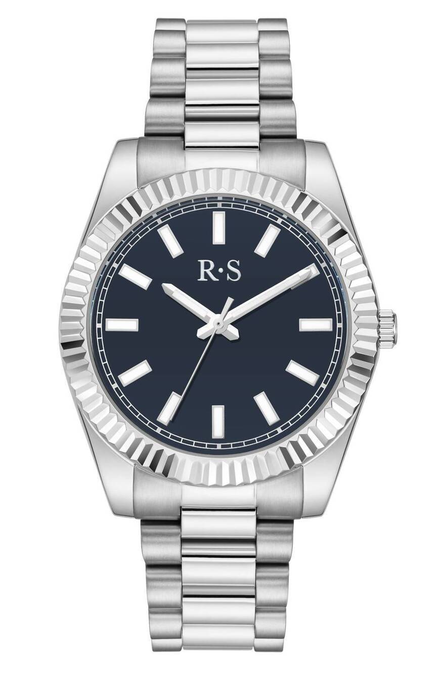 NEW RACHIE SHNAY women's the monaco midnight jumbo watch in blue